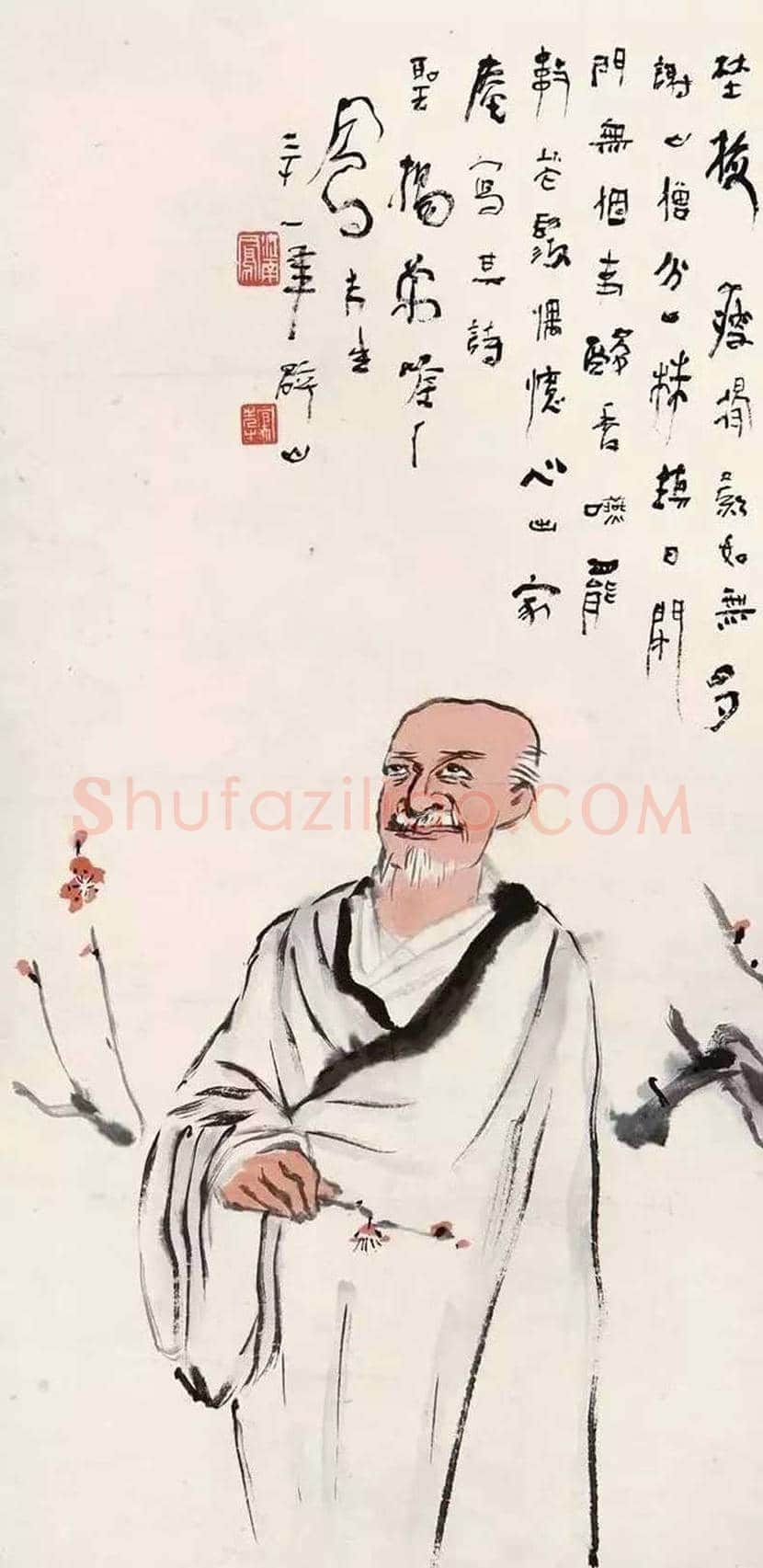 吕凤子人物画作品欣赏 | 书画百科