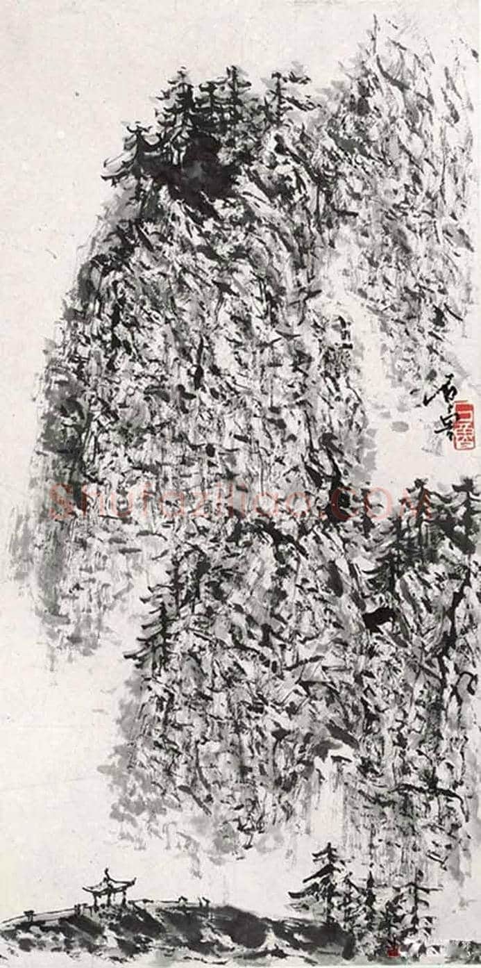 石鲁山水画作欣赏，撼人心魄！ | 书画讲解