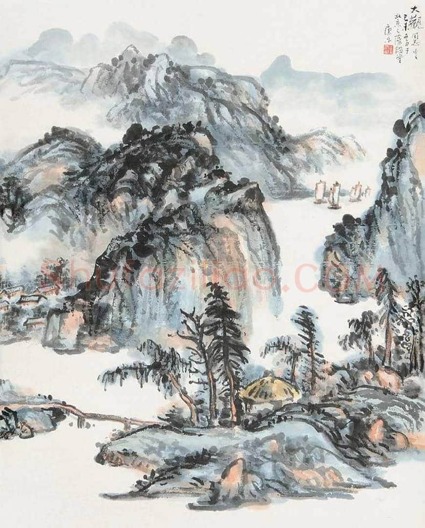 王康乐山水画作品欣赏 | 书画常识