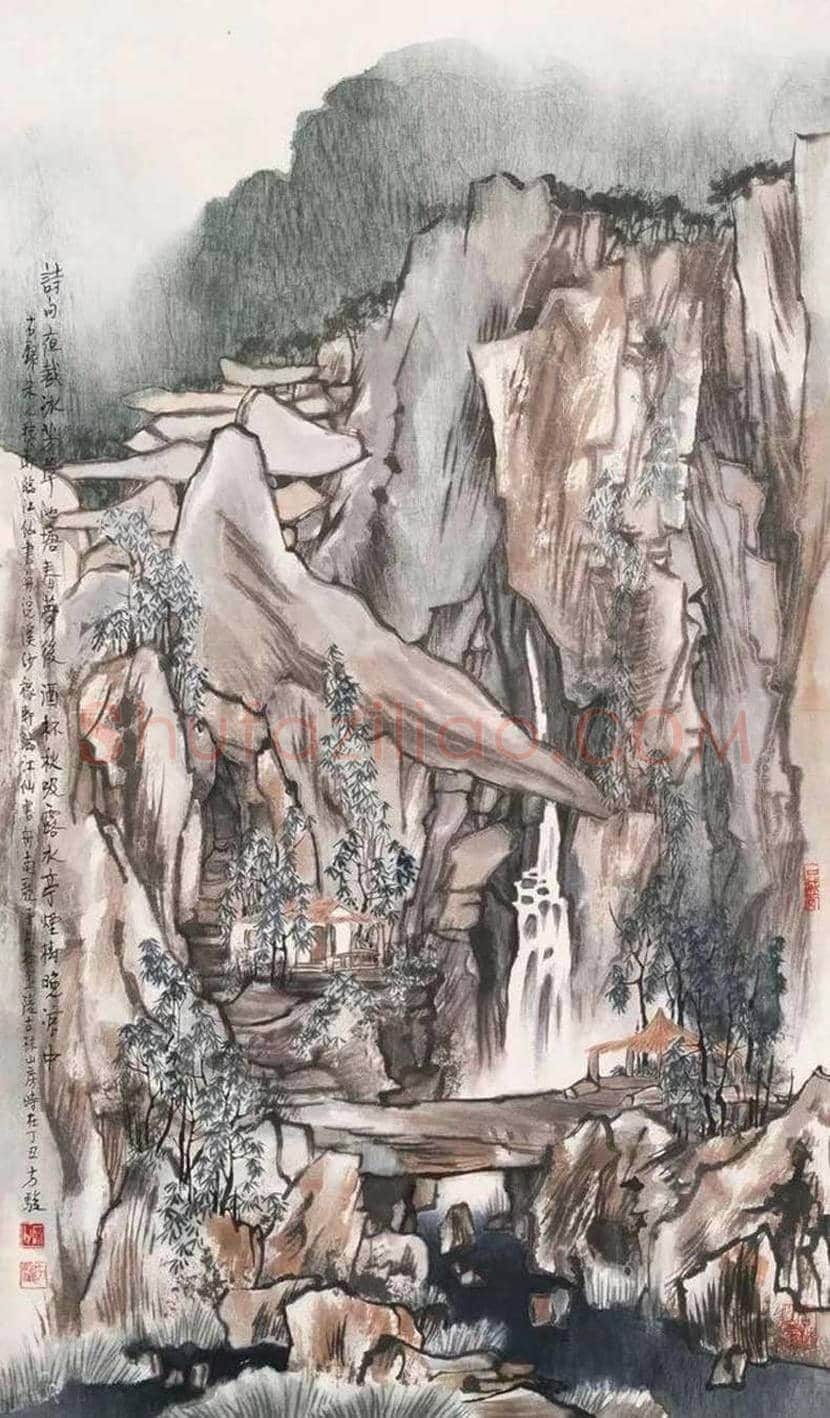 方骏山水画作品欣赏 | 书画常识