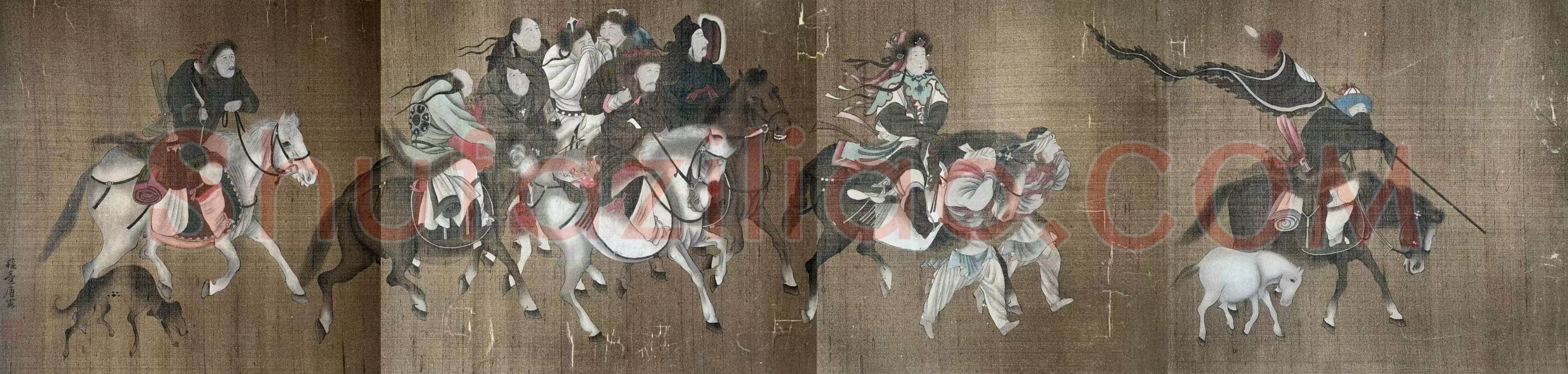 古贤逸翰——唐寅临张瑀《文姬归汉图》卷 | 国画作品