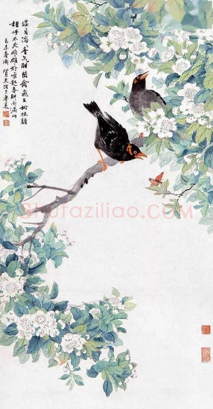 钟质夫花鸟画作品欣赏 | 书画文摘