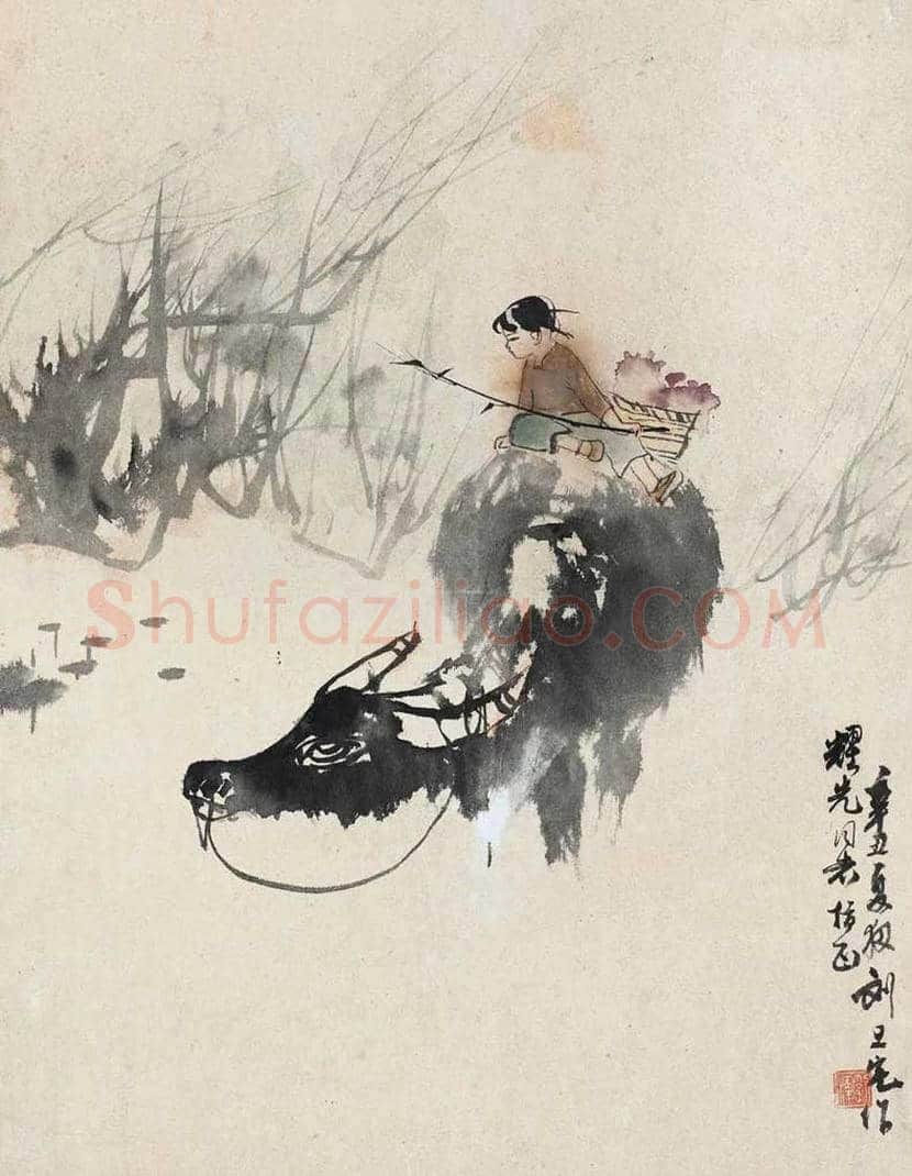 刘旦宅画牛，满满的田园气息！ | 书画科普
