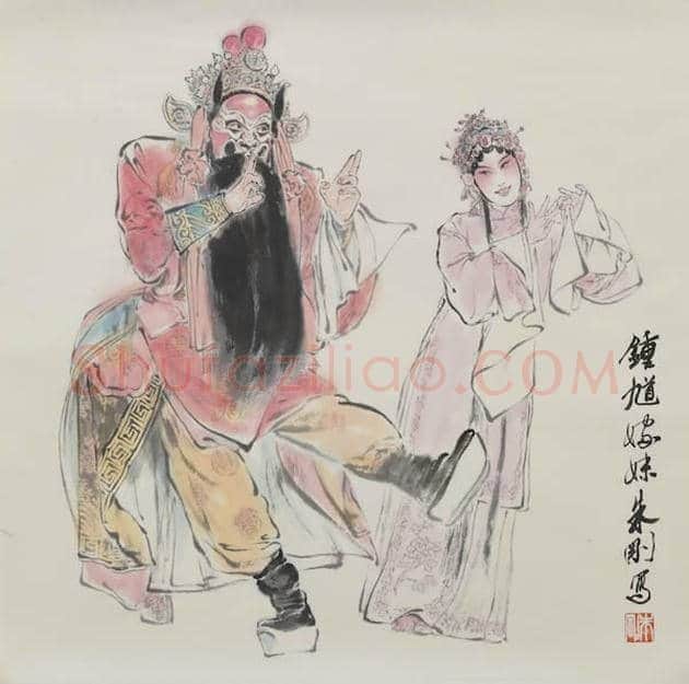 戏曲人物画名家画作 | 书画学堂