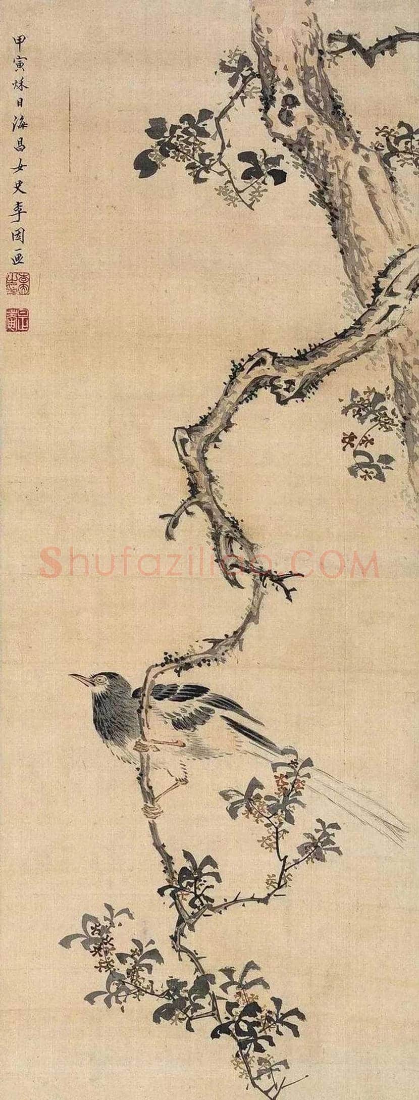 李因作品欣赏 | 书画资料