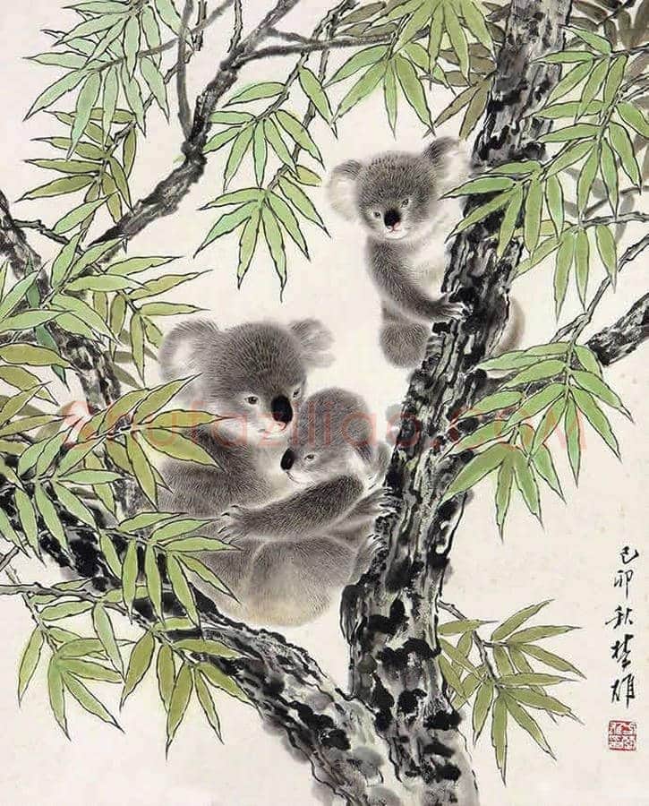 方楚雄工笔动物欣赏,很有乡土气息 | 书画资料