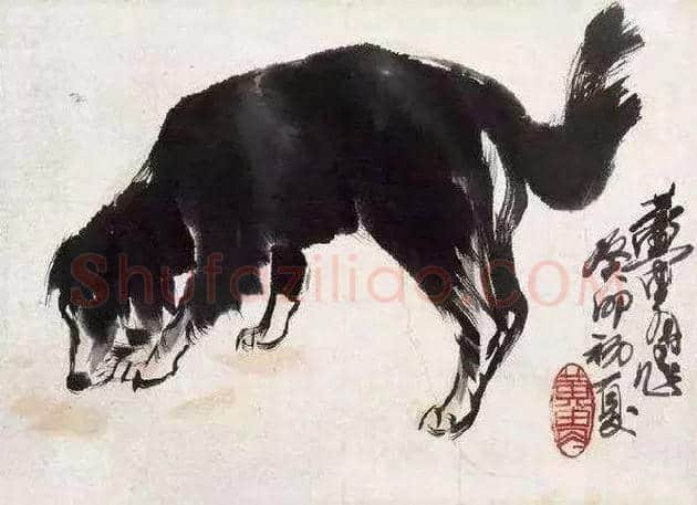 黄胄不但擅长画驴，也擅画狗 | 书画资料