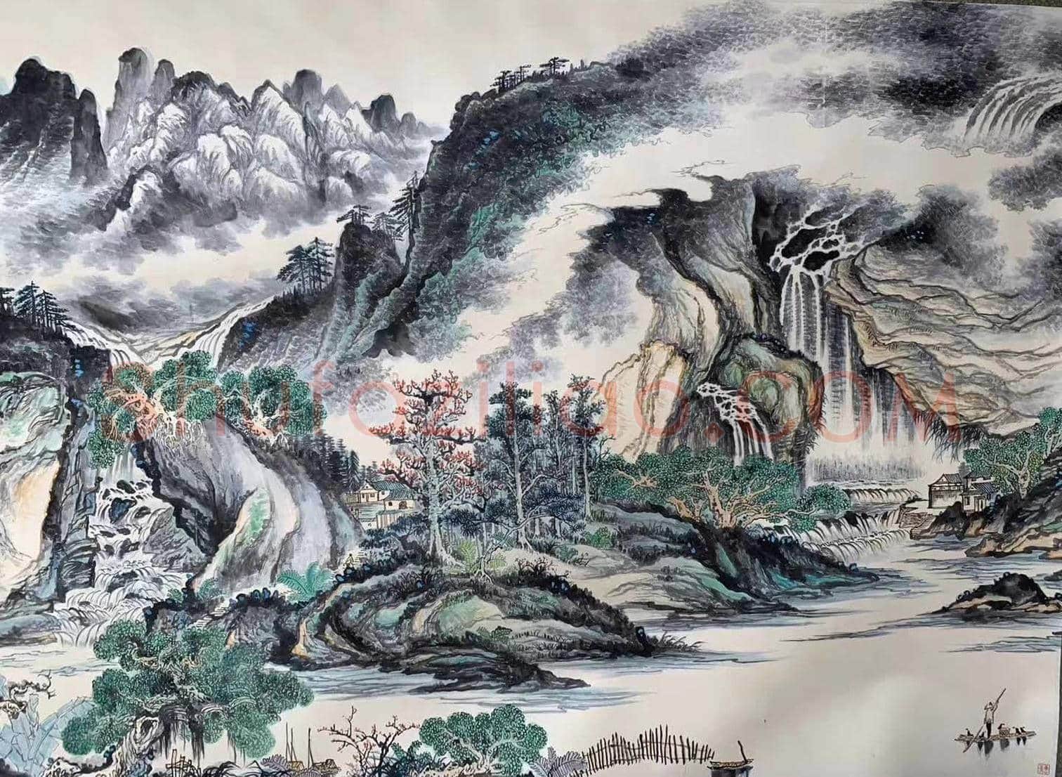 关山月至尊巨制《锦绣河山》,美术史上经典之作 | 国画图片
