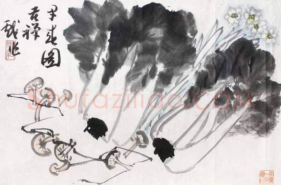 李苦禅大师笔下的白菜 | 书画科普