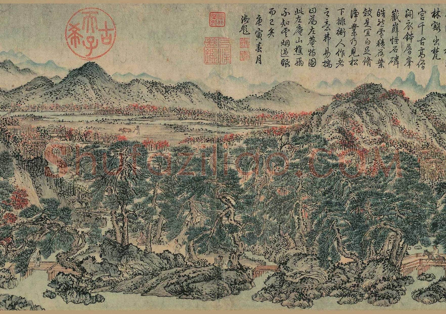王蒙《太白山图》- 中国传世名画 | 著名国画鉴赏