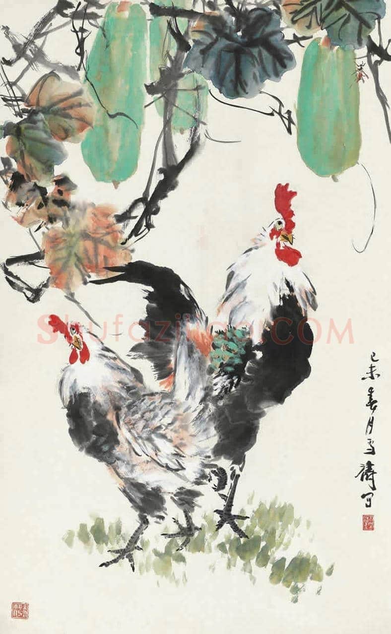 王雪涛《双吉图》，大吉大利 | 国画欣赏