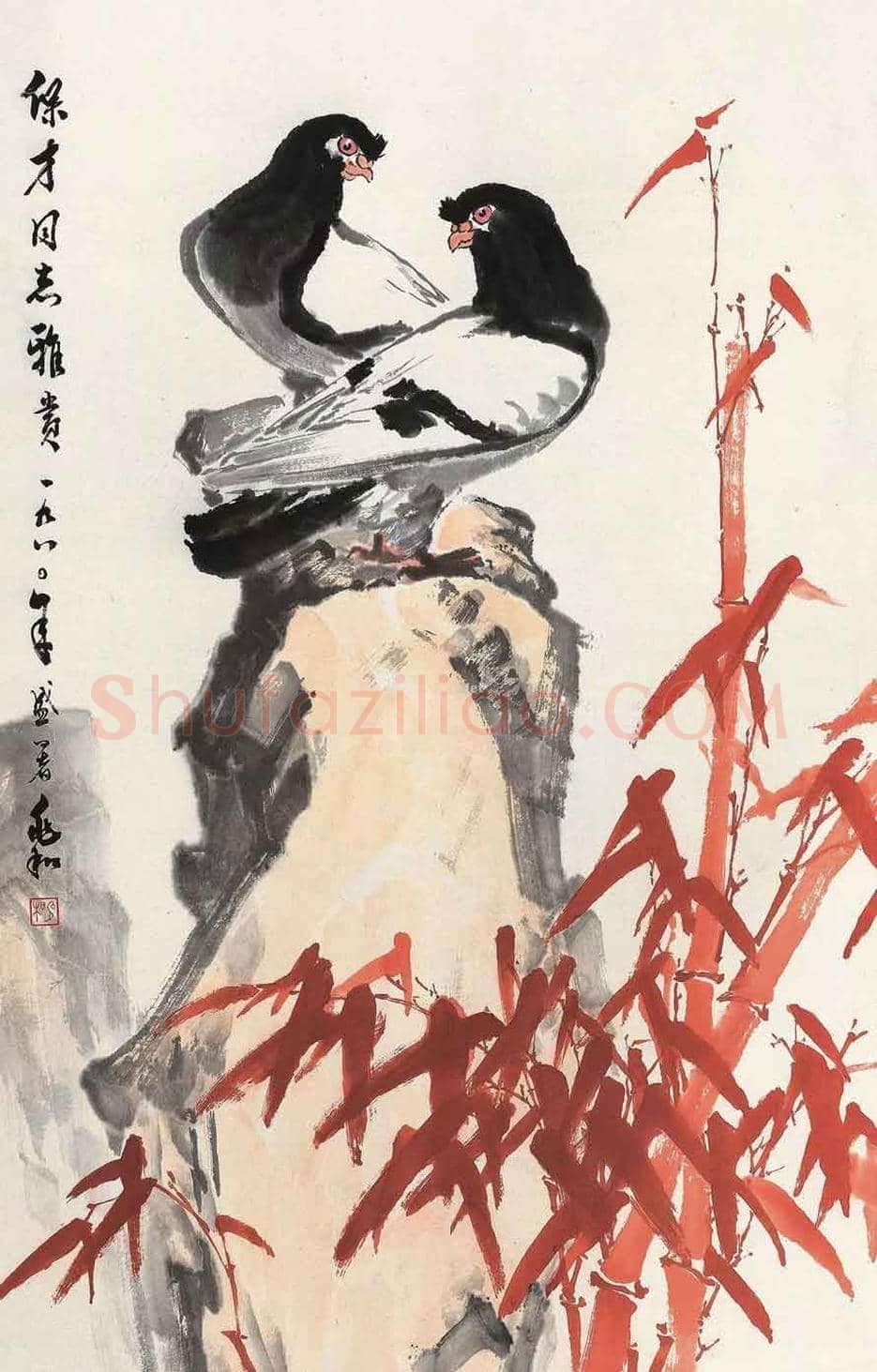蒋兆和花鸟画作品欣赏 | 书画科普