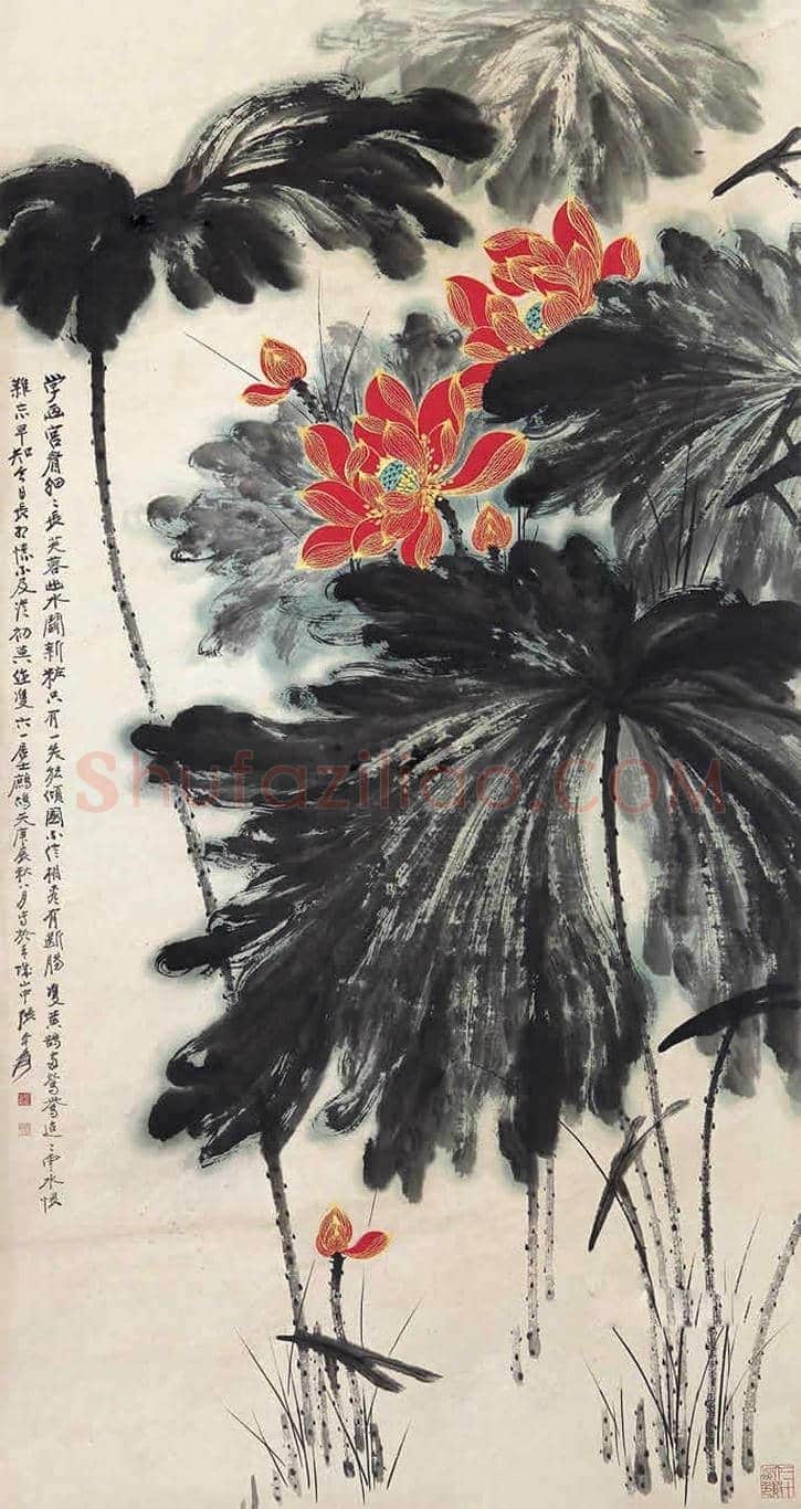 齐白石张大千到底谁的荷花作品贵? | 书画资料