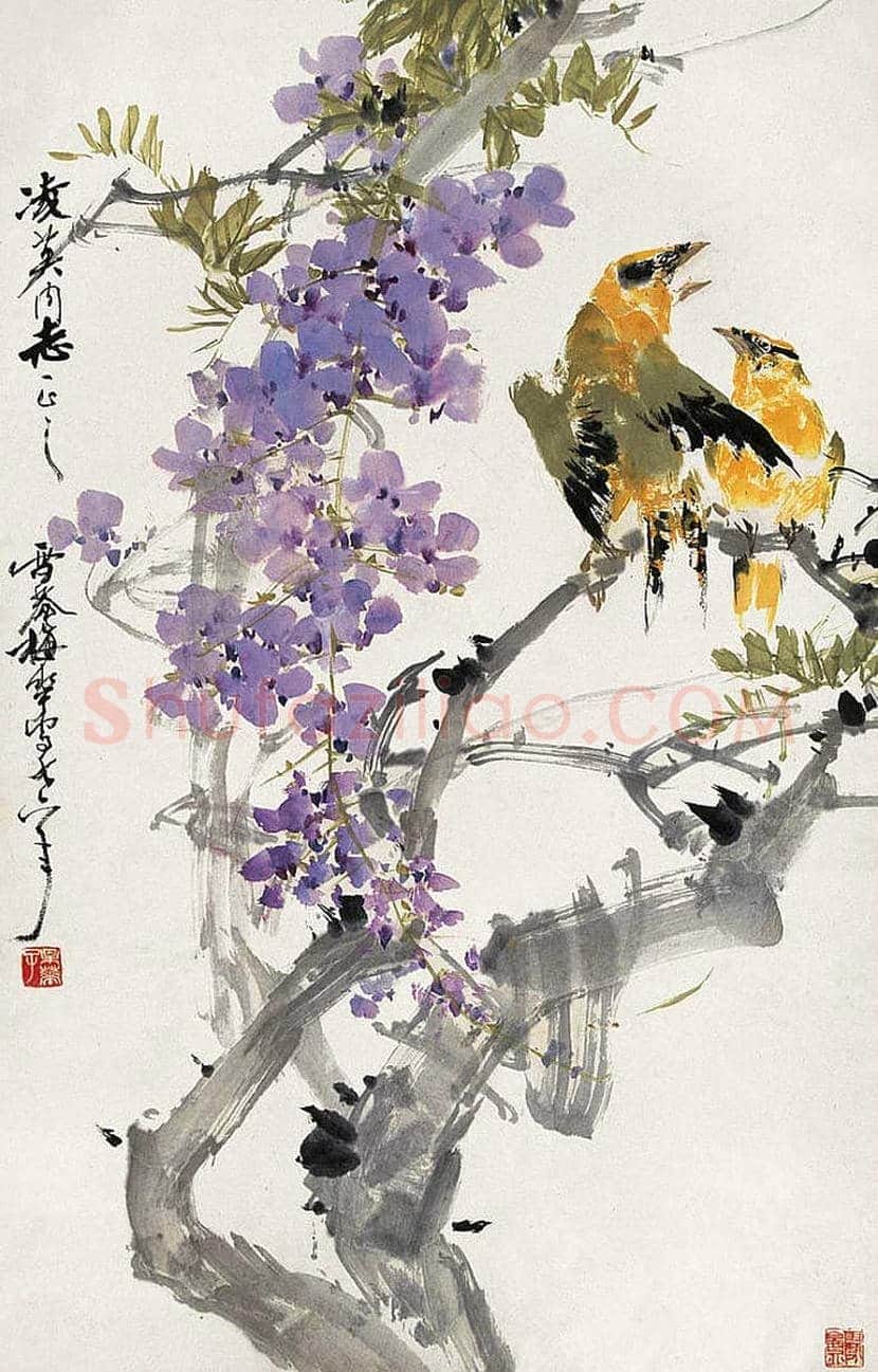 颜梅华花鸟作品欣赏 | 书画知识