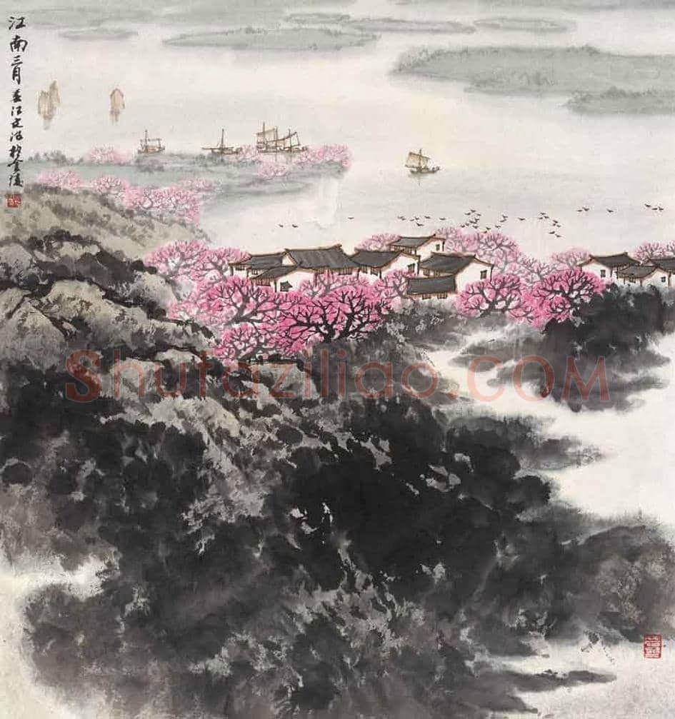 宋文治江南春色系列作品，太美了！ | 书画常识