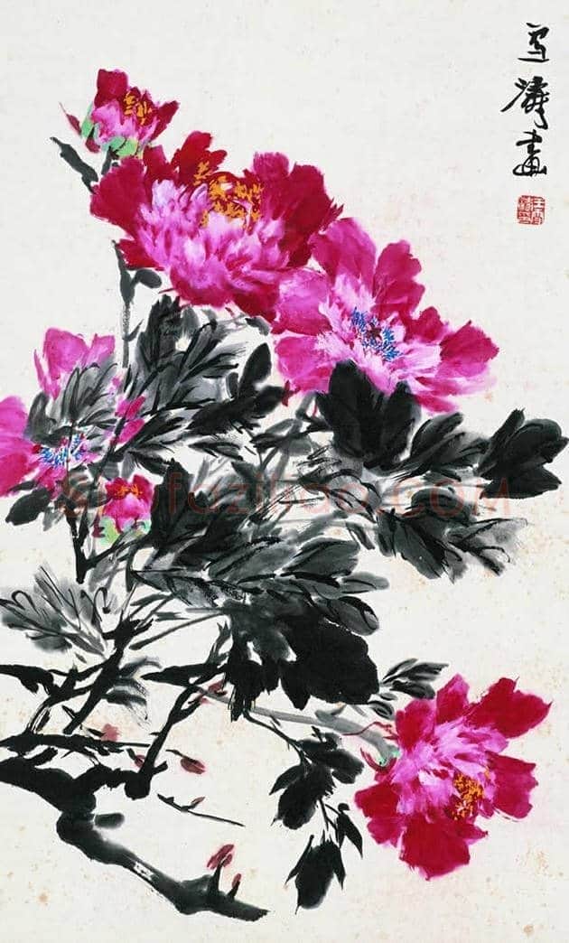 王雪涛国画牡丹欣赏 | 书画学堂
