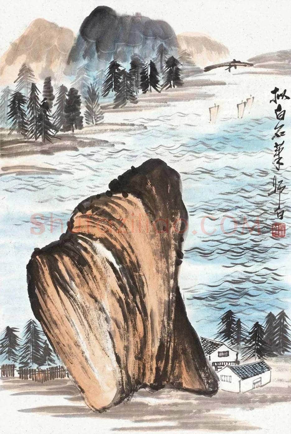 娄师白山水画欣赏 | 书画文摘