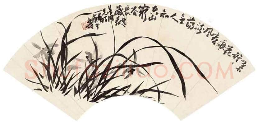 潘天寿不同年代笔下的兰花 | 书画学堂