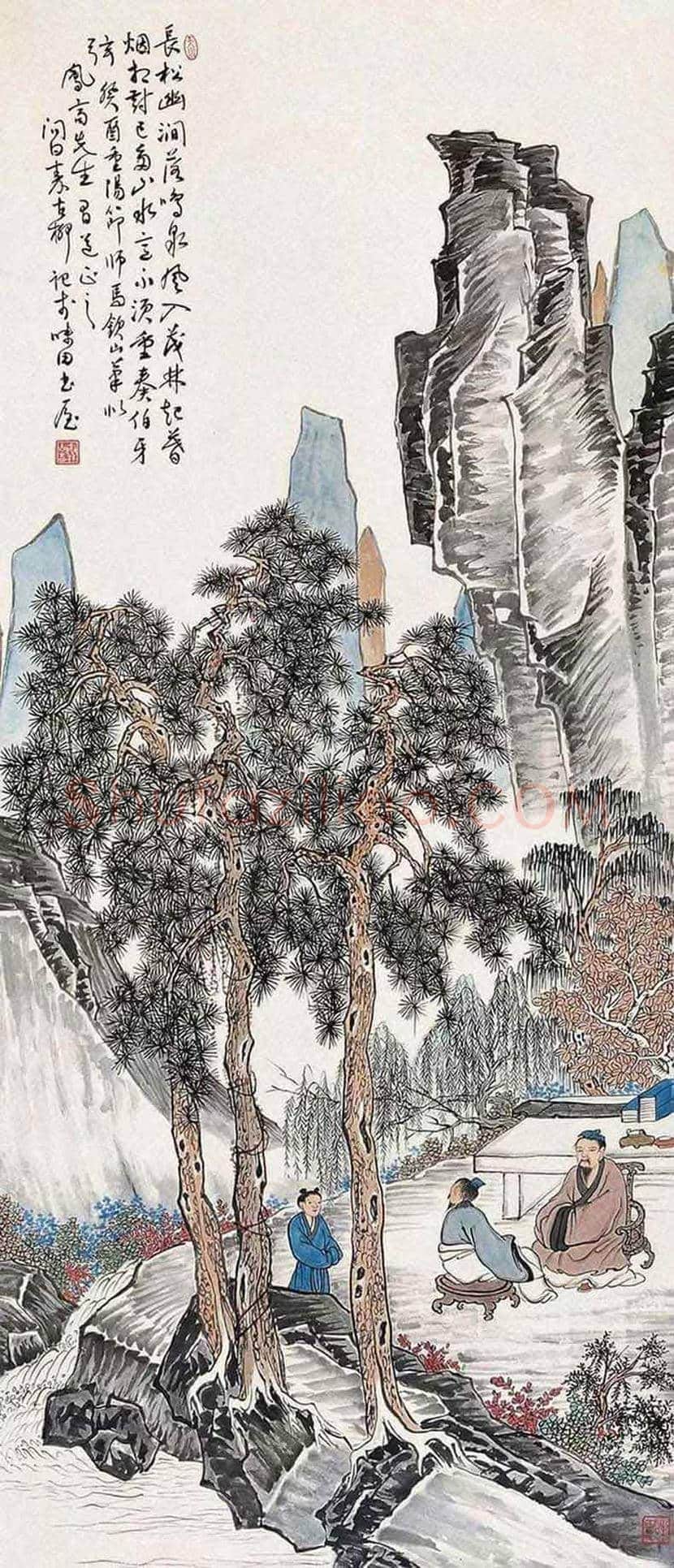 秦古柳山水画欣赏 | 书画科普