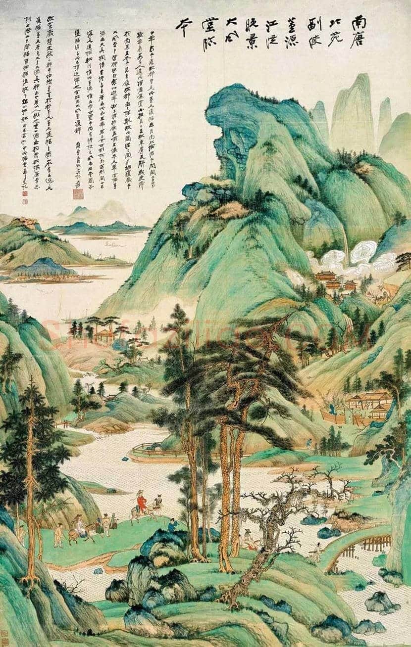 张大千作品《巫山云起》,有身临其境之感! | 国画赏析