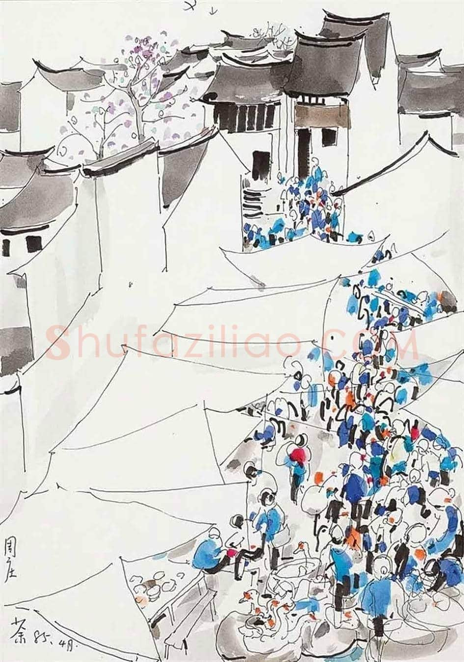 吴冠中，画不尽的江南人家 ! | 书画文摘