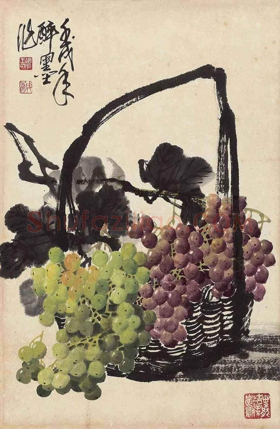 王成喜写意葡萄欣赏 | 书画科普