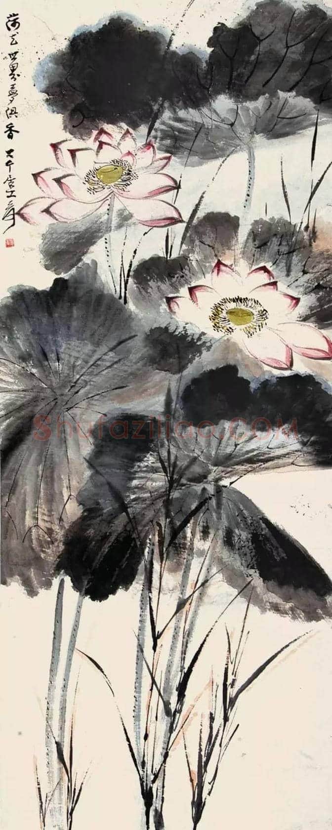 国画大师张大千的百荷图欣赏！ | 书画文摘