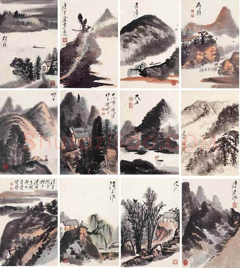 唐云山水画作品欣赏 | 书画讲解