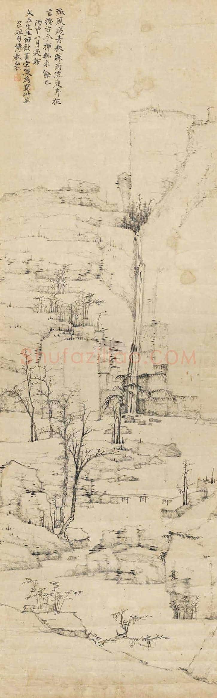 弘仁最贵作品都在这里,值得一看! | 书画资料