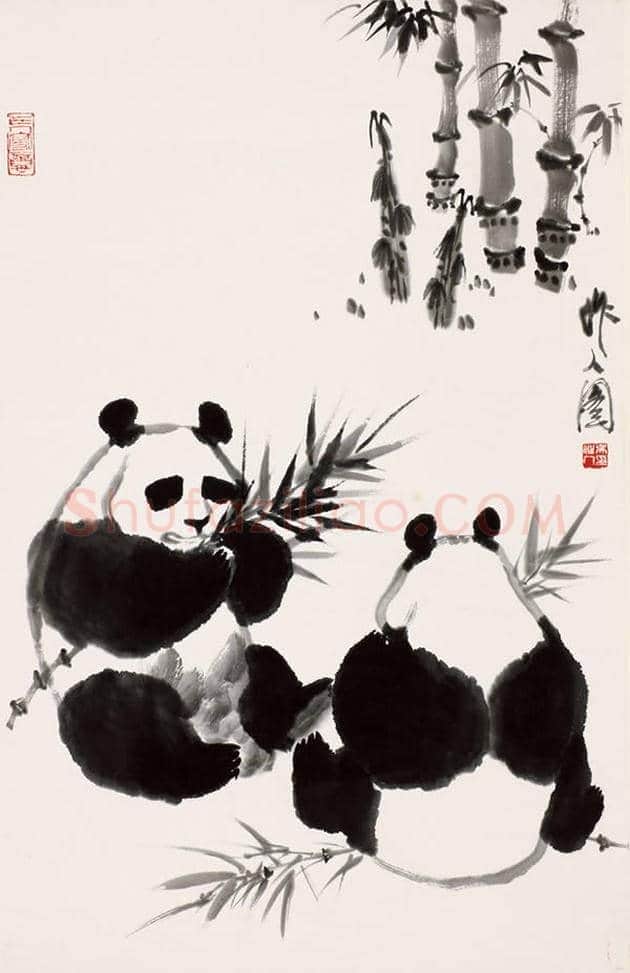 吴作人的熊猫图欣赏 | 书画科普