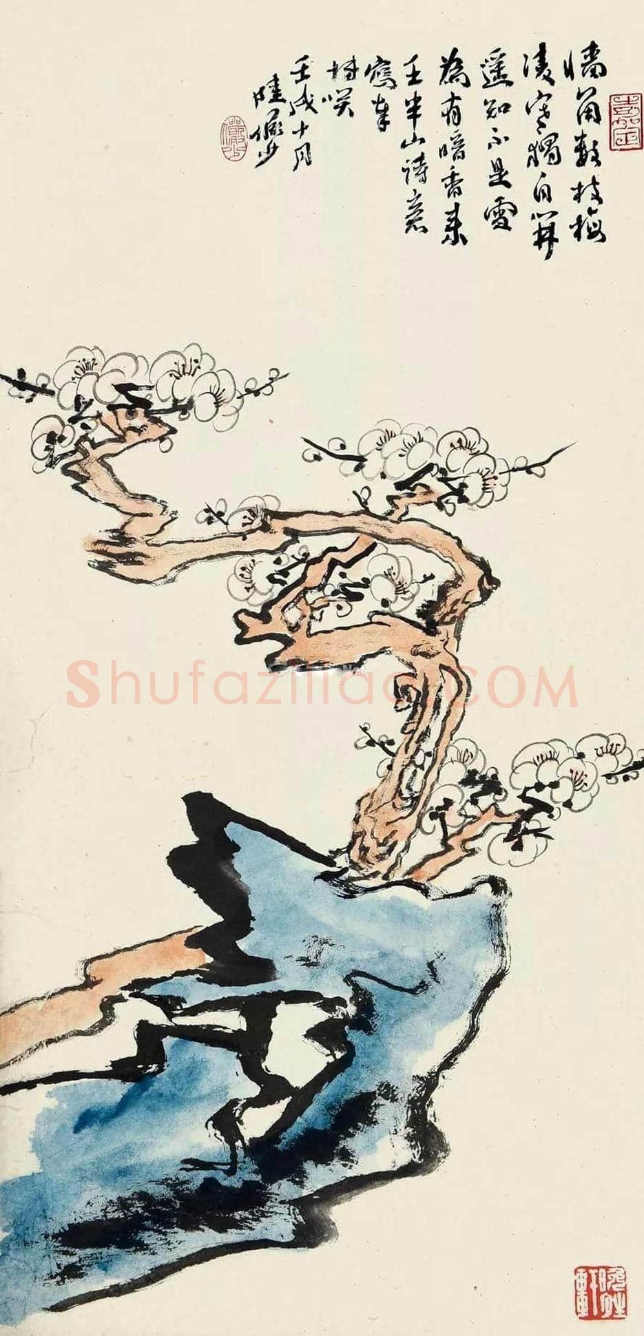 陆俨少梅花作品欣赏 | 书画知识