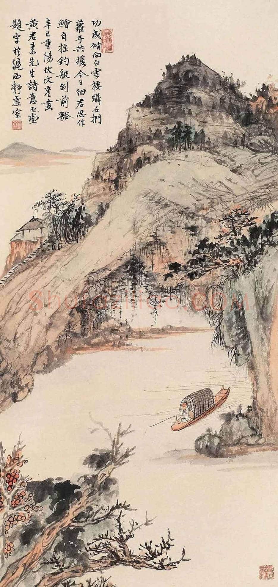 伏文彦山水画作品欣赏 | 书画讲解