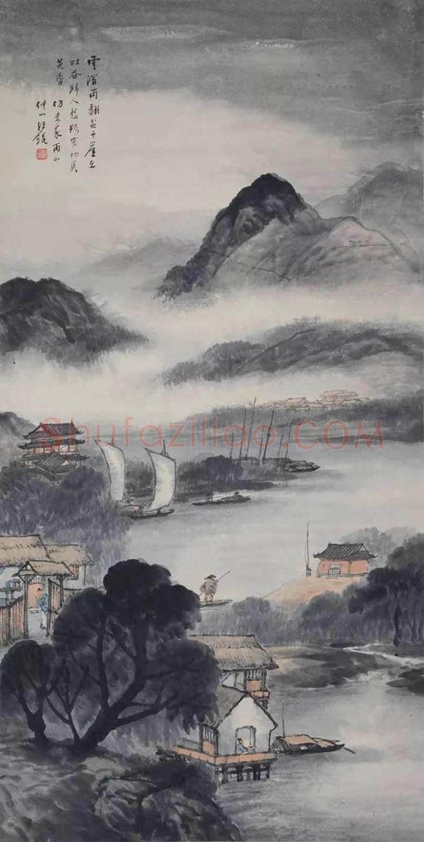 汪琨山水画作品欣赏 | 书画百科