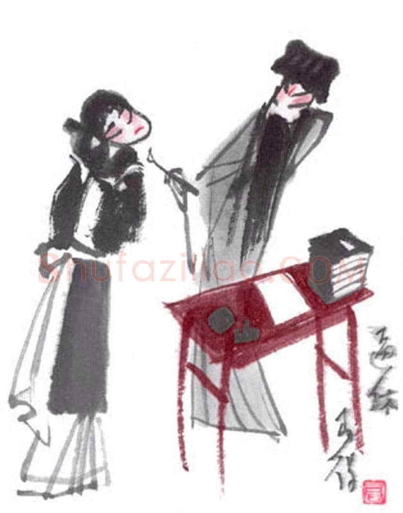 高马得戏曲人物画欣赏 | 书画讲解