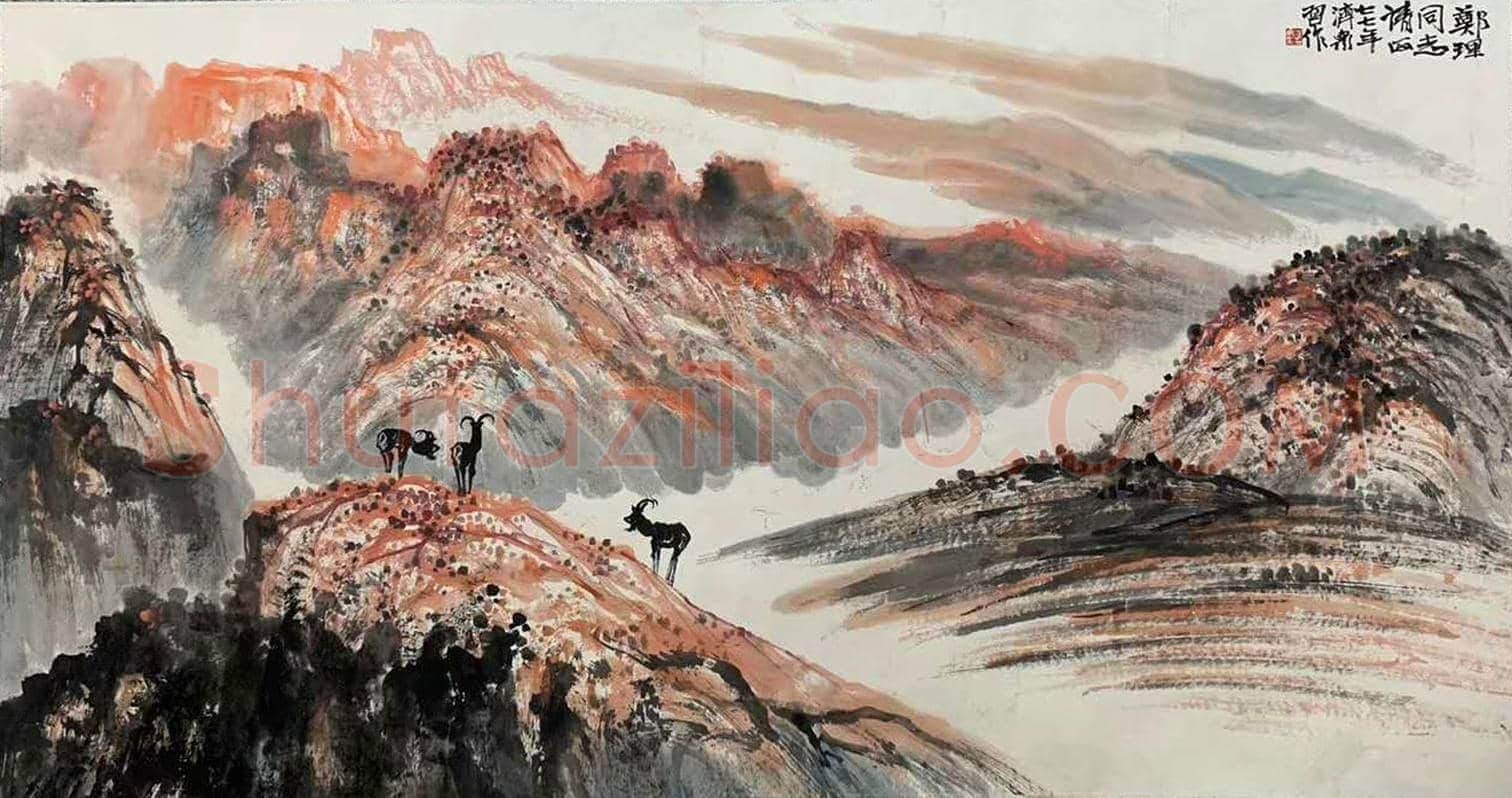 方济众《高原秋色》，精品佳构 | 国画欣赏