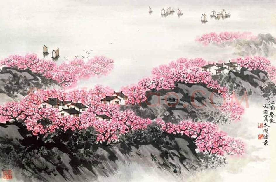 宋文治江南春色系列作品，太美了！ | 书画常识