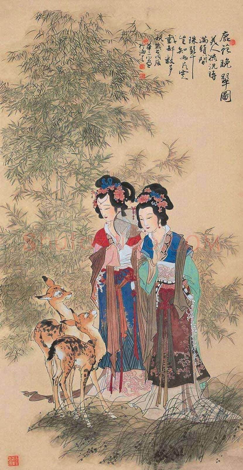 华三川工笔仕女作品欣赏 | 书画科普