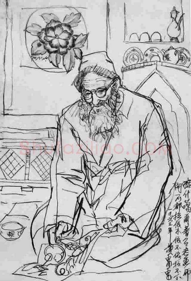 欣赏黄胄速写手稿100张！ | 书画学堂