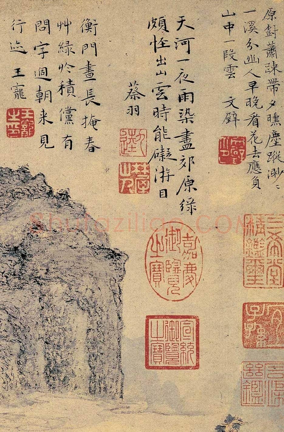 文徵明《绿荫草堂图》图赏 | 传世国画作品