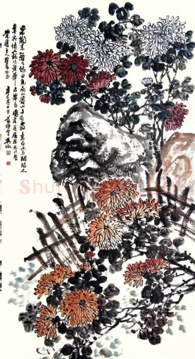 近现代名家画菊48幅！（值得收藏） | 书画知识