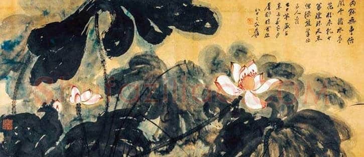 齐白石张大千到底谁的荷花作品贵? | 书画资料