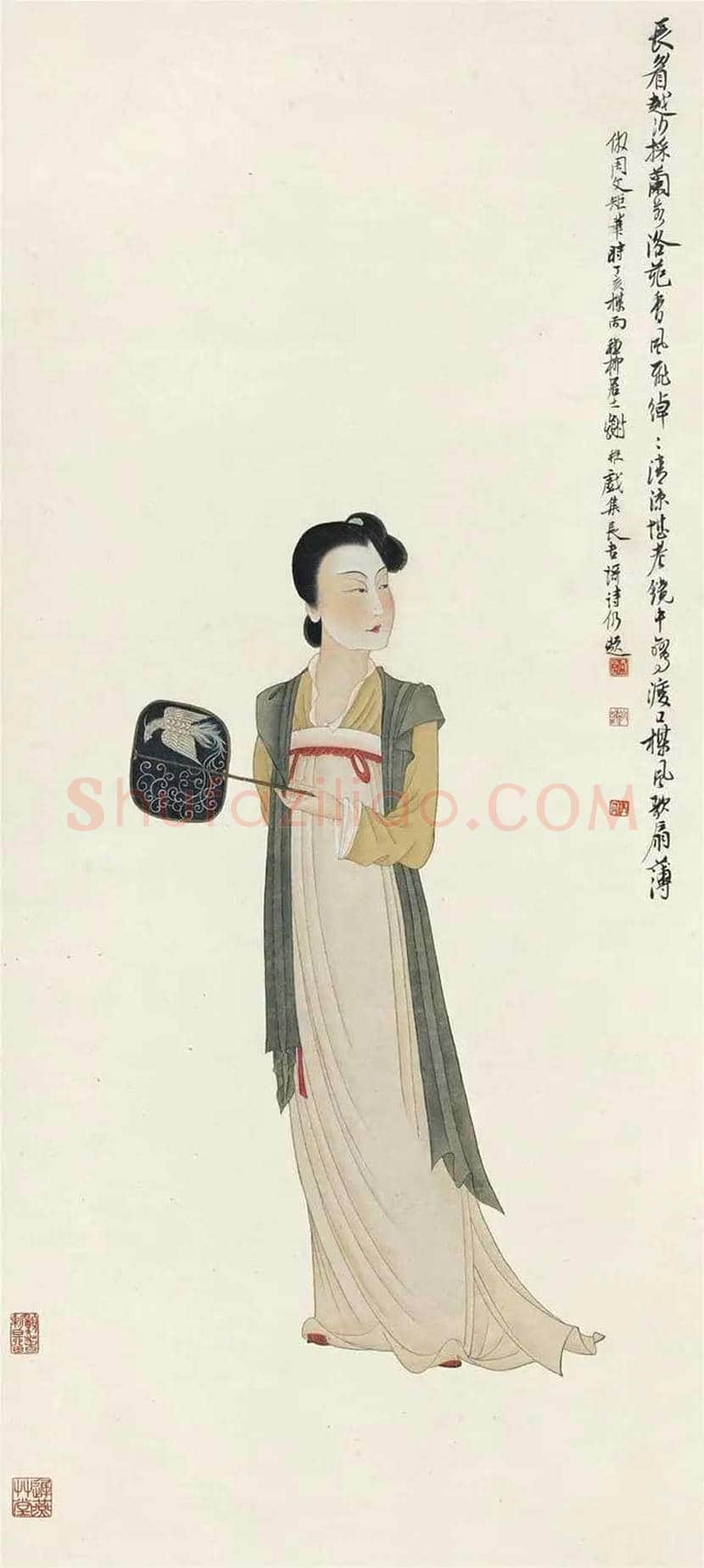 谢稚柳仕女图作品欣赏 | 书画讲解