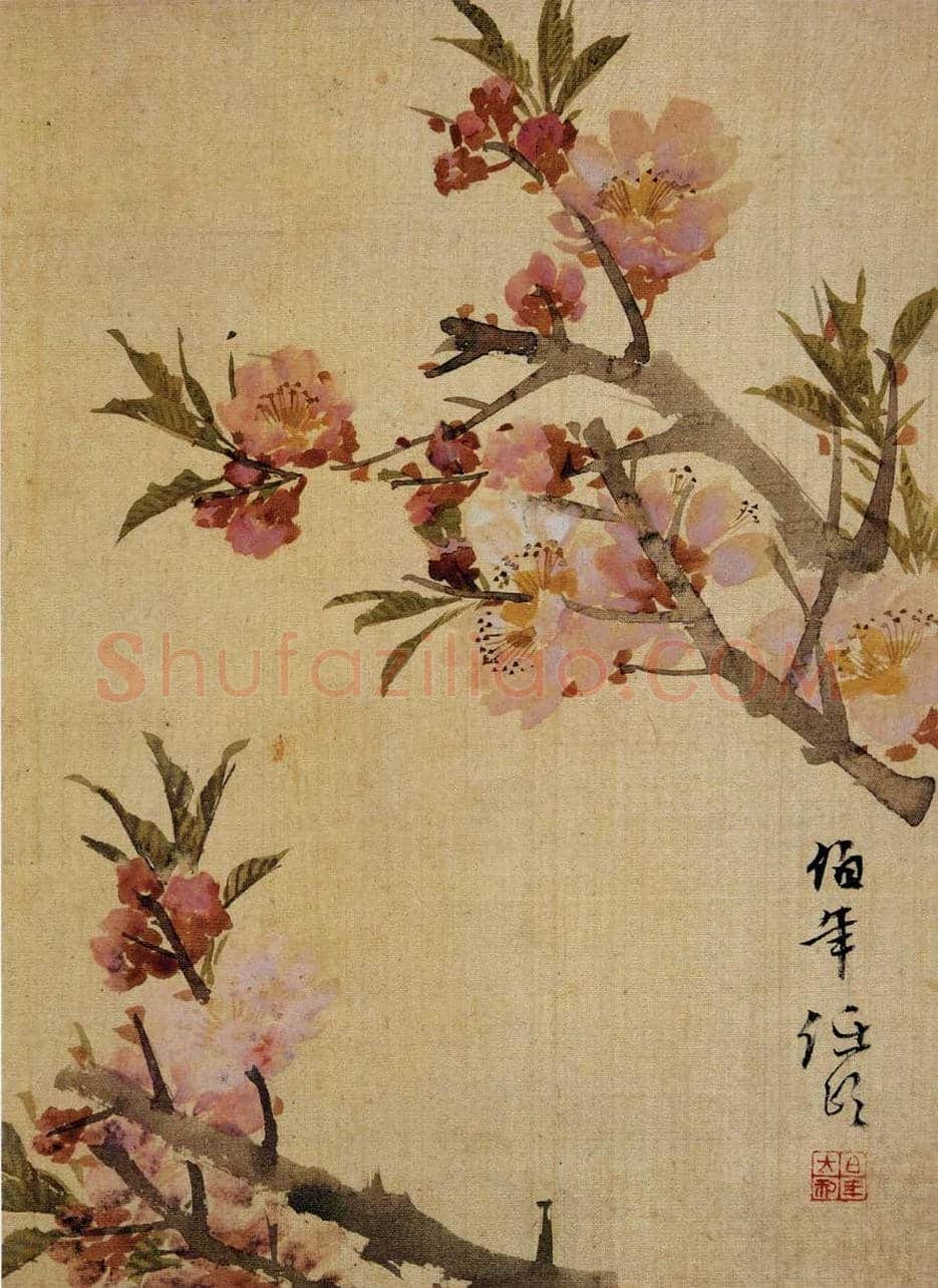 任伯年《花卉册页》欣赏 | 著名国画图片