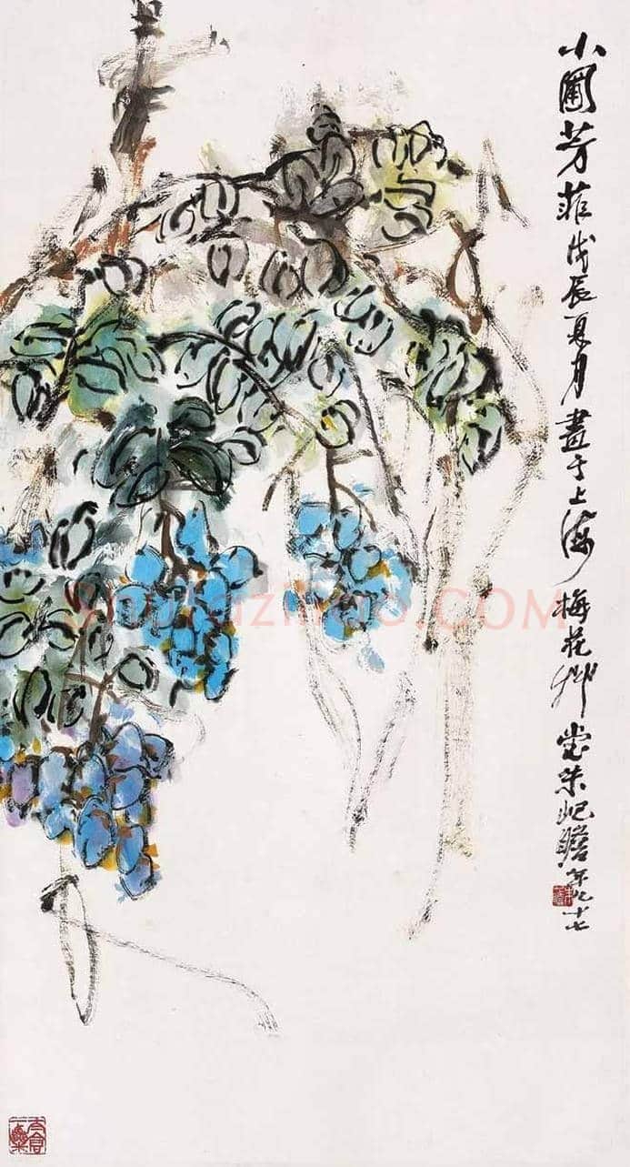 名家笔下的紫藤花，灿若云霞，紫气东来！ | 书画知识