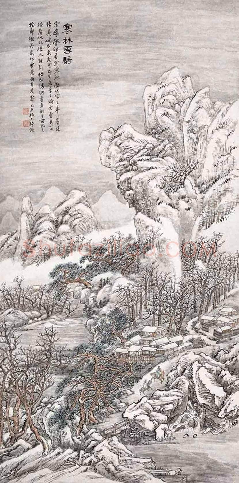 陆恢山水画作品欣赏 | 书画学堂