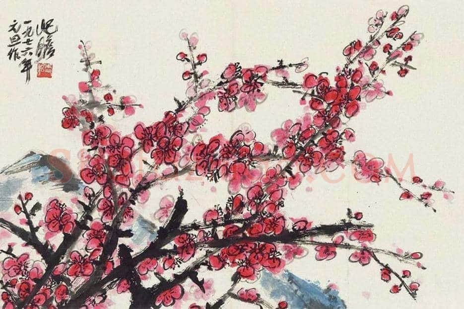 朱屺瞻梅花作品欣赏 | 书画百科