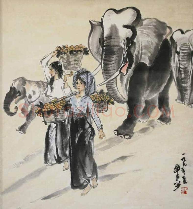 史国良画大象，吉祥如意 | 书画讲解