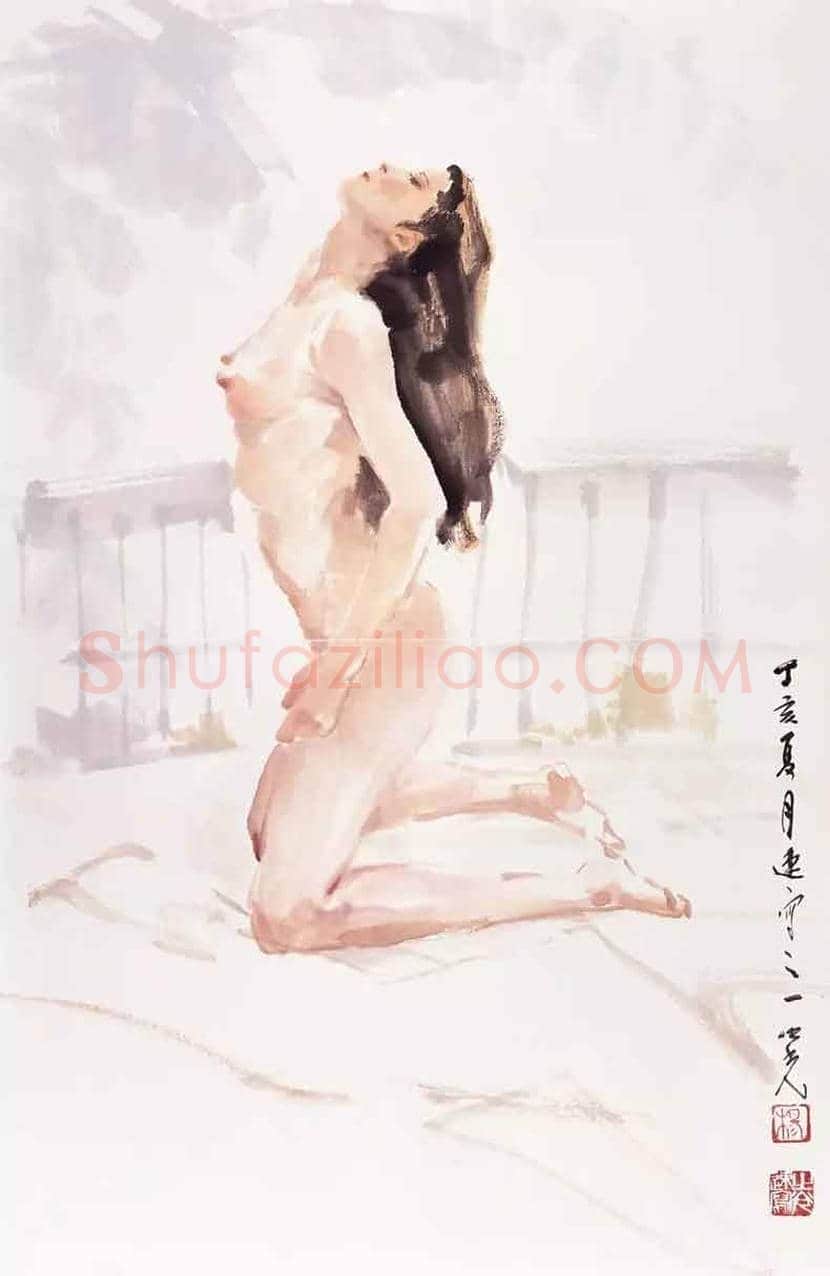 杨之光《女人体写生》,当代没骨人体第一人 | 书画资料
