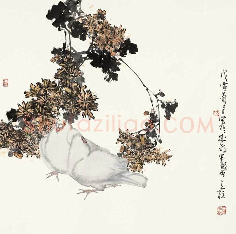 秦天柱花鸟画作品欣赏 | 书画学堂