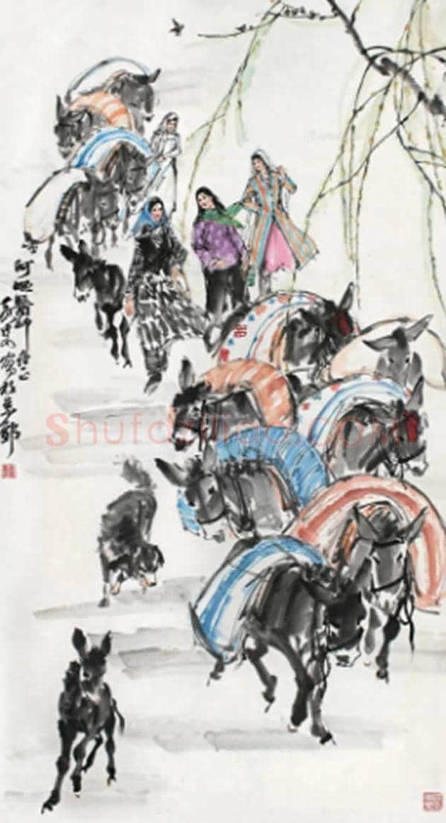 黄胄字画价格，黄胄的驴一平尺多少钱 | 书画百科